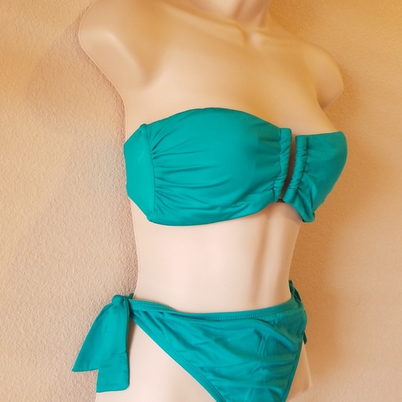 👙Mossimo Green Bandeau 2 Piece Bikini Set👙 - Picture 4 of 6